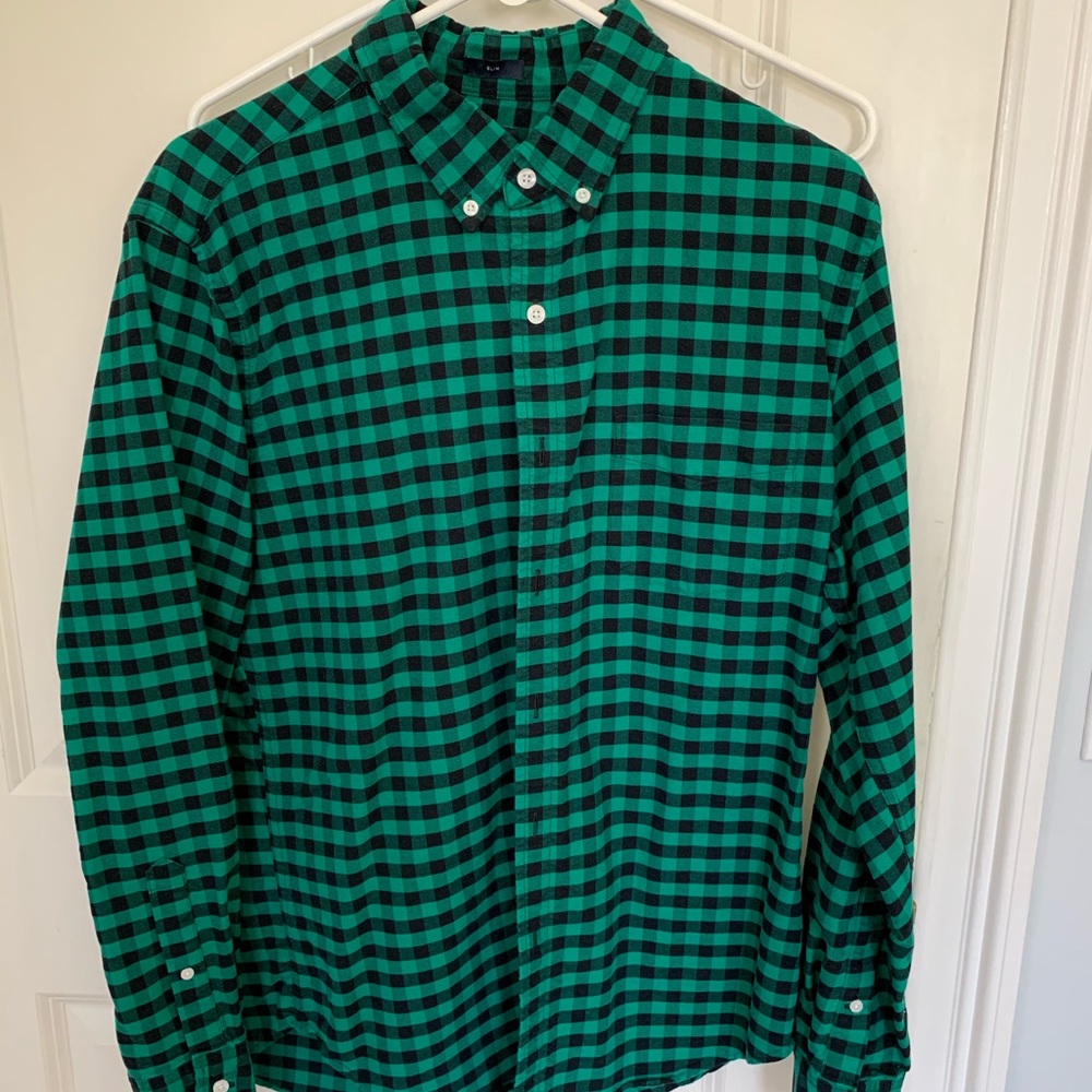 Men’s Large JCrew Button Down Plaid